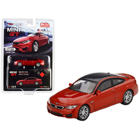 MiJo Exclusive True Scale Miniatures Mini GT 1:64 - BMW M4 (F82) Sakhir Orange with Carbon Top Limited Edition to 1200 pieces Worldwide