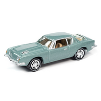 Johnny Lightning 1:64 Classic Gold Release 2 Version A - 1963 Studebaker Avanti (Seaspray Green)
