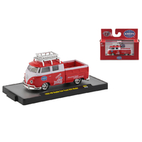 M2 Machines 1:64 Auto-Trucks Release 61 - EMPI - 1959 Volkswagen Double Cab Truck USA Model • 1970 Ford F-100 Custom 4x4 Truck