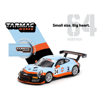 Tarmac Works 1:64 Scale - Hobby 64 - Porsche 911 GT3 R (991) Gulf 12h 2018