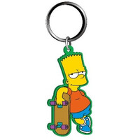 Keyring Soft Touch The Simpsons Bart Simpson with Skateboard