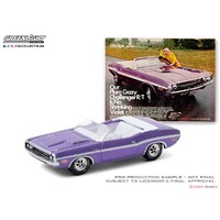Greenlight 1:64 Vintage Ad Cars Series 3 - 1970 Dodge Challenger R / T Convertible `Our Plum Crazy Challenger R / T Is No Shrinking Violet`