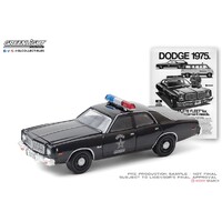 Greenlight 1:64 Vintage Ad Cars Series 3 - 1975 Dodge Coronet State Police `Dodge 1975.The Complete Fleet for all your law enforcement needs`