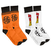 Dragon Ball Z - 2 Pack Crew Socks