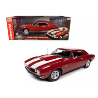 Auto World 1:18 American Muscle - Muscle Car and Corvette Nationals - 1967 Nickey Chevrolet Camaro Z/28 (Red with white stripes)