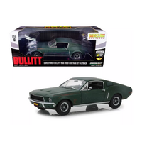 Greenlight 1:18 Mecum Auctions Collector Cars - Unrestored Bullitt 1968 Ford Mustang GT fastback - Kissimmee 2020 (Box not perfect)