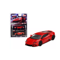 MiJo Exclusive True Scale Miniatures Mini GT - Lamborghini Huracan EVO Rosso Mars Red Limited Edition to 2400 pieces Worldwide