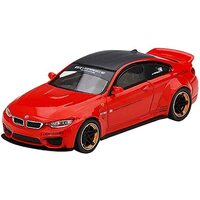 MiJo Exclusive True Scale Miniatures Mini GT - BMW M4 LB Works Red with Copper Wheels and Carbon Top Limited Edition to 1800 pieces Worldwide