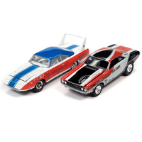 Johnny Lightning 1:64 - 2-Pack Pro-Stock 1970Dodge Superbird / 1970 Dodge Challenger Legends Of The Quarter Mile