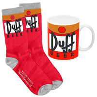 The Simpsons Duff Coffee Mug and Sock Pack