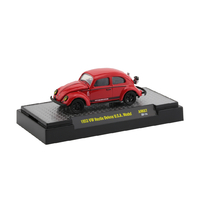 M2 Machines Auto-Mods 1:64 Scale 2020 Release AM07 - 1953 VW Beetle Deluxe U.S.A. Model