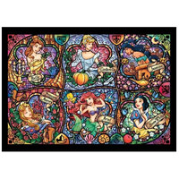 Tenyo Puzzle Disney Brilliant Princess Stained Glass Puzzle 500 pieces