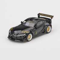 True Scale Miniatures Mini GT 1:64 - Pandem Toyota GR Supra V1.0 - Black