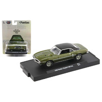 M2 Machines Auto-Drivers 1:64 Scale 1968 Pontiac Firebird 400 H.O. in Verdoro Green Metallic with Black "Vinyl" Top Release 71