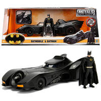 Jada 1:24 Batman: 1989 Batmobile with Die Cast Batman Figure (Black)