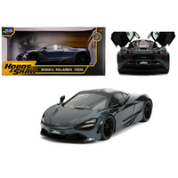 Hollywood Rides 1:24 Scale - Fast & Furious Presents: Hobbs & Shaw - Shaw's 2018 McLaren 720S (Grey)