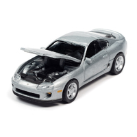 Auto World Premium 1/64 Scale - 1993 Toyota Supra Alpine Silver