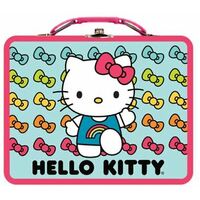 Hello Kitty Tin Lunch Box - Green