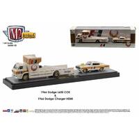 M2 Machines Auto Haulers 1:64 Scale Release 42 - 1966 Dodge L600 COE & 1966 Dodge Charger HEMI