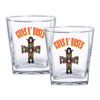 Guns N Roses Band Set of 2 Glass Spirit Glasses