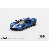True Scale Miniatures Mini GT 1:64 - Ford GT Liquid Blue