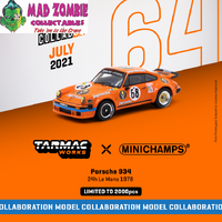 Tarmac Works x Minichamps  Collab 64 1:64 Scale - Porsche 934, 24h Le Mans 1978 #68 (Limited to 2000 pieces world wide)