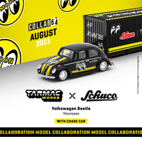 Tarmac Works & Hobby 64 1:64 Scale - COLLAB with Schuco - VW Beetle Mooneyes with Container