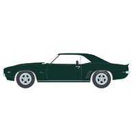 Greenlight 1:64 Barrett-Jackson Scottsdale Edition Series 6 - 1969 Chevrolet COPO Camaro ZL1 in Fathom Green