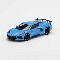 True Scale Miniatures Mini GT 1:64 - Chevrolet Corvette Stingray (C8) - 2020 - Rapid Blue