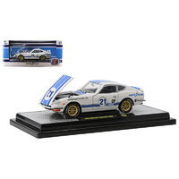 M2 Machines 1:24 - Release 83 - 1970 Nissan Fairlady Z432 Goodyear (White with blue stripes)