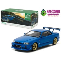 Greenlight 1:18 Artisan Collection - 1999 Nissan Skyline GT-R (R34) Blue