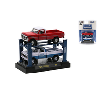 M2 Machines Auto-Lifts 1:64 Scale Release 20 - 1972 Ford F-250 Explorer 4x4 & 1969 Ford F-100 Ranger 4x4