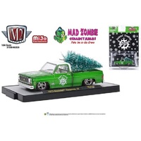 M2 Machines 1:64 MiJo Exclusives - Mooneyes - 1973 Chevrolet Cheyenne 10 Satin Green Limited Edition