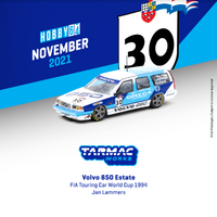 Tarmac Works & Hobby 64 1:64 Scale - Volvo 850 Estate, FIA Touring Car World Cup 1994, Jan Lammers