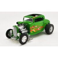 ACME 1:18 Scale - 1932 Ford Hot Rod Rat Fink Green with Flames Limited 1 of 990