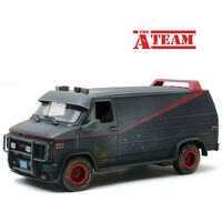 Greenlight 1:18 Hollywood - The A-Team (1983-87 TV Series) 1983 GMC Vandura (Weathered Version with Bullet Holes)