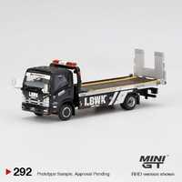 True Scale Miniatures Mini GT 1:64 - Isuzu N-Series Vehicle Transporter LBWK Black