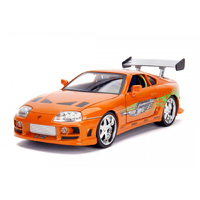 Jada 1:18 Fast & Furious 1995 Toyota Supra With Brian Figure & Working Lights
