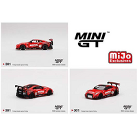True Scale Miniatures Mini GT 1:64 LB★WORKS Nissan GT-R R35 Type 2 Rear Wing Version 3 Infinite MOTUL