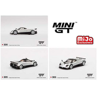 True Scale Miniatures Mini GT 1:64 Mijo Exclusive Pagani Zonda F Silver
