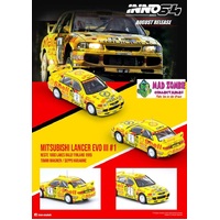 Inno 64 1:64 Scale - Mitsubishi Lancer Evolution III #1 Neste 1000 Lakes Rally Finland 1995 Tommi Makinen / Seppo Harjanne