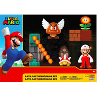 World of Nintendo 2.5" Lava Castle Diorama Set