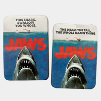 Jaws Amity Island Sours Candy Embossed Metal Tin - Shark Tooth 