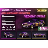 Inno 64 1:64 Scale - Nissan S14 Silvia - Rocket Bunny Boss Aero - Purple Metallic