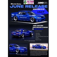 Inno 64 1:64 Scale - Nissan Silvia S13 Rocket Bunny V2 Metallic Blue