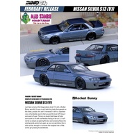 Inno 64 1:64 Scale - Nissan Silvia S13 Pandem Rocket Bunny V1 Blue / Gray Metallic