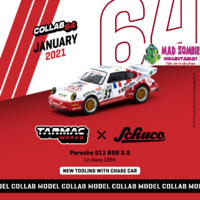 Tarmac Works  & Schuco 1:64 Scale Collab 64 - Porsche 911 RSR 3.8, Le Mans 1994 #52