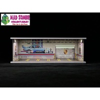 G-FANS - 1:64 Scale Garage Diorama with LED (Porsche RWB Theme)