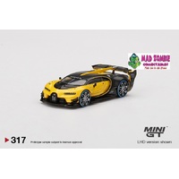 True Scale Miniatures Mini GT 1:64 Bugatti Vision Gran Turismo Yellow