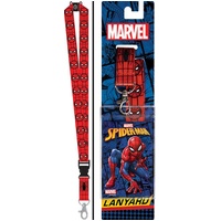 Marvels Spider-Man Repeating Mask Logos with Logo Badge Holder